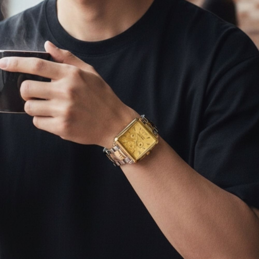 Gold And Silver Paul Jardin Mens Watch